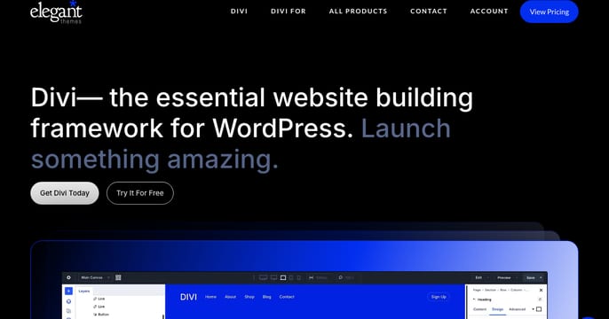 Divi screenshot