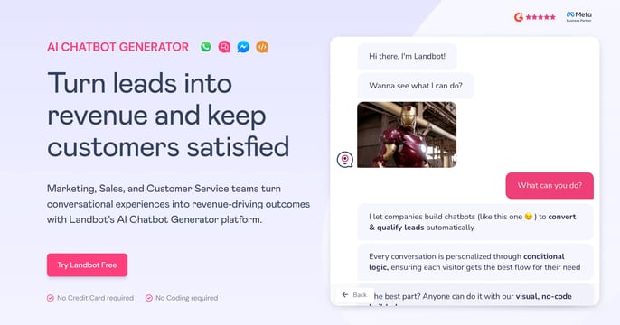 Landbot screenshot