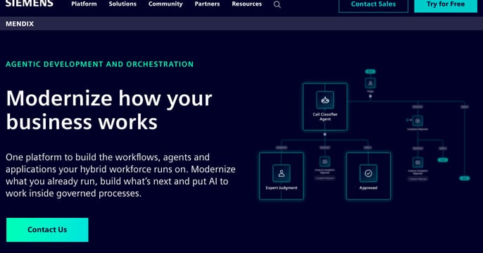 Mendix screenshot
