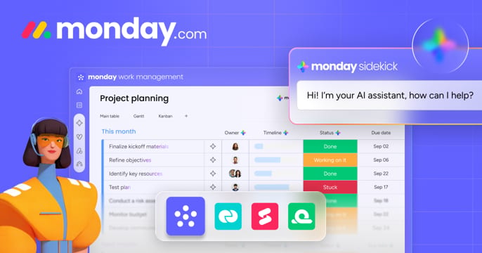 monday.com screenshot