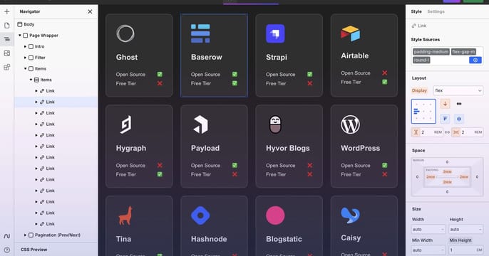 Webstudio screenshot