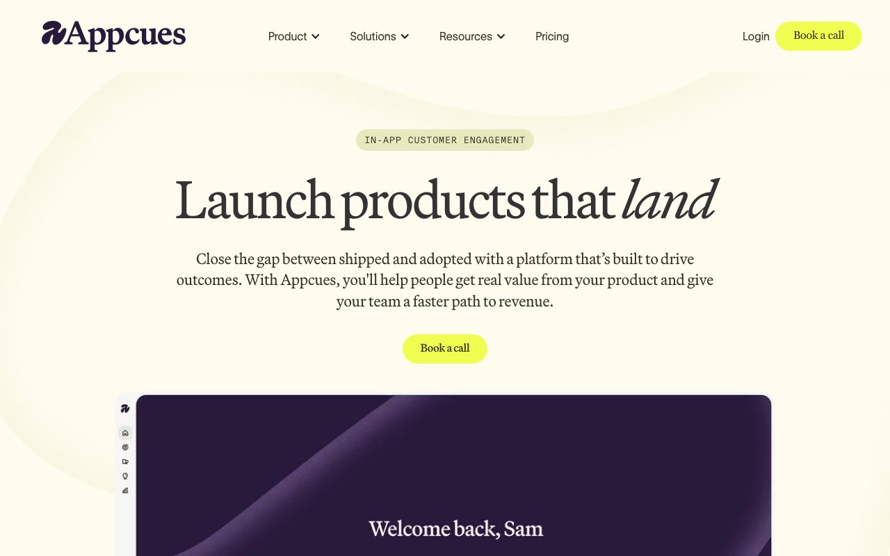 Appcues screenshot