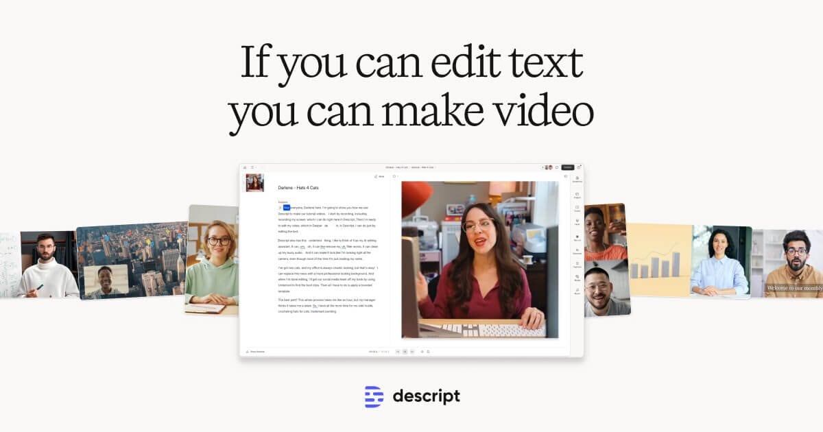 Descript primary screenshot