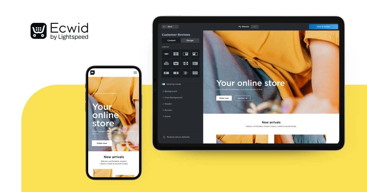 Ecwid screenshot