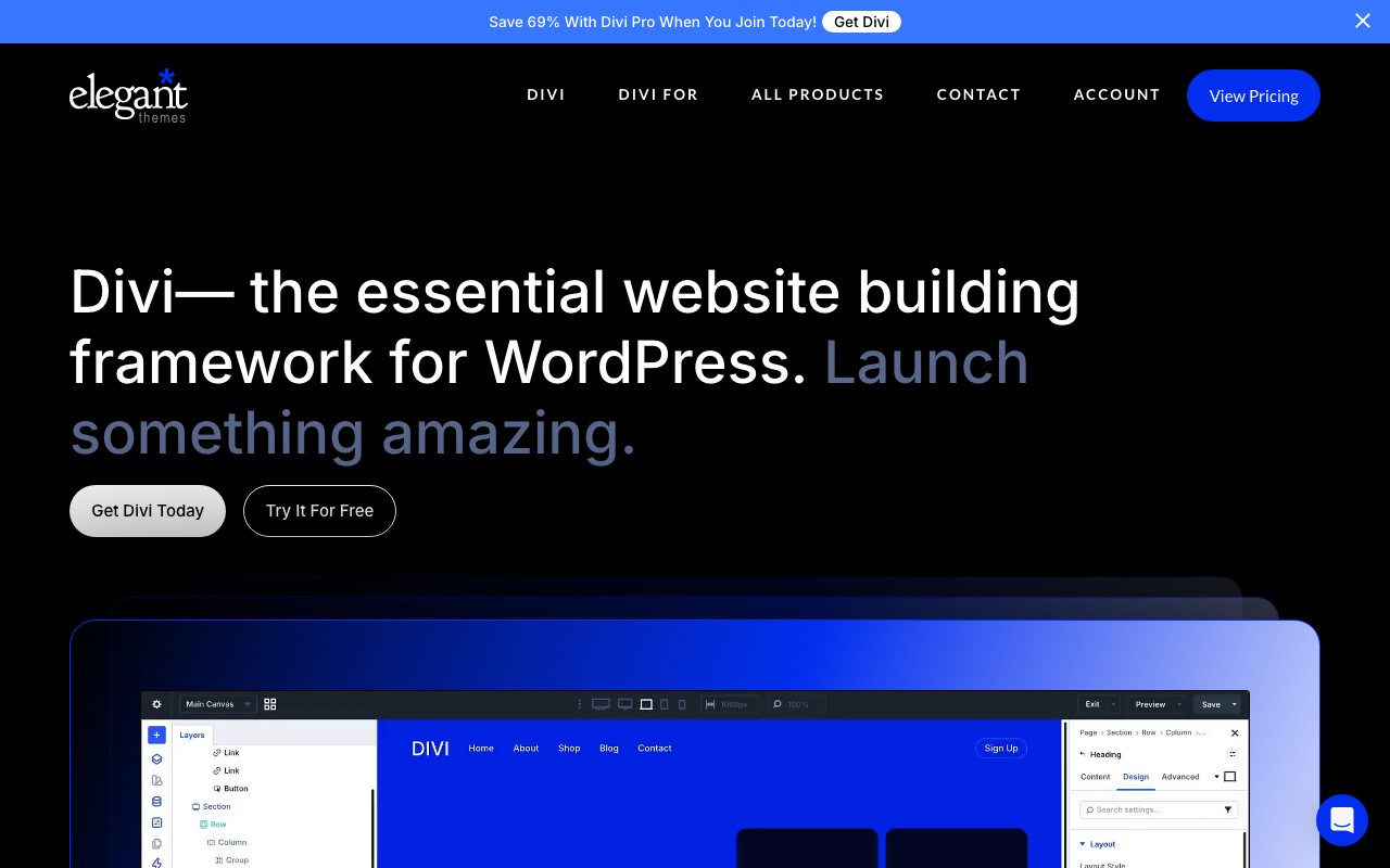 Elegant Themes screenshot
