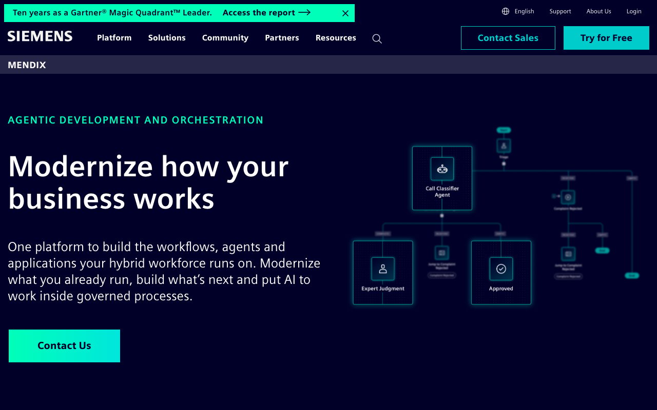 Mendix screenshot
