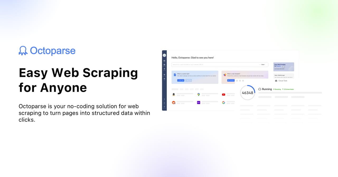 Octoparse screenshot