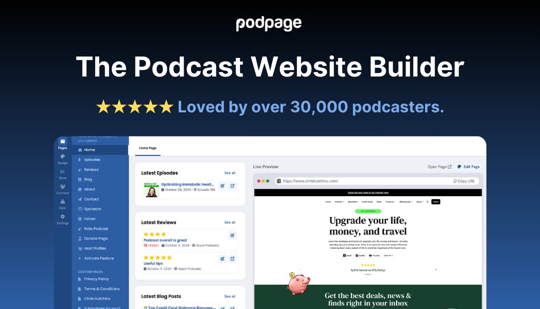 Podpage primary screenshot