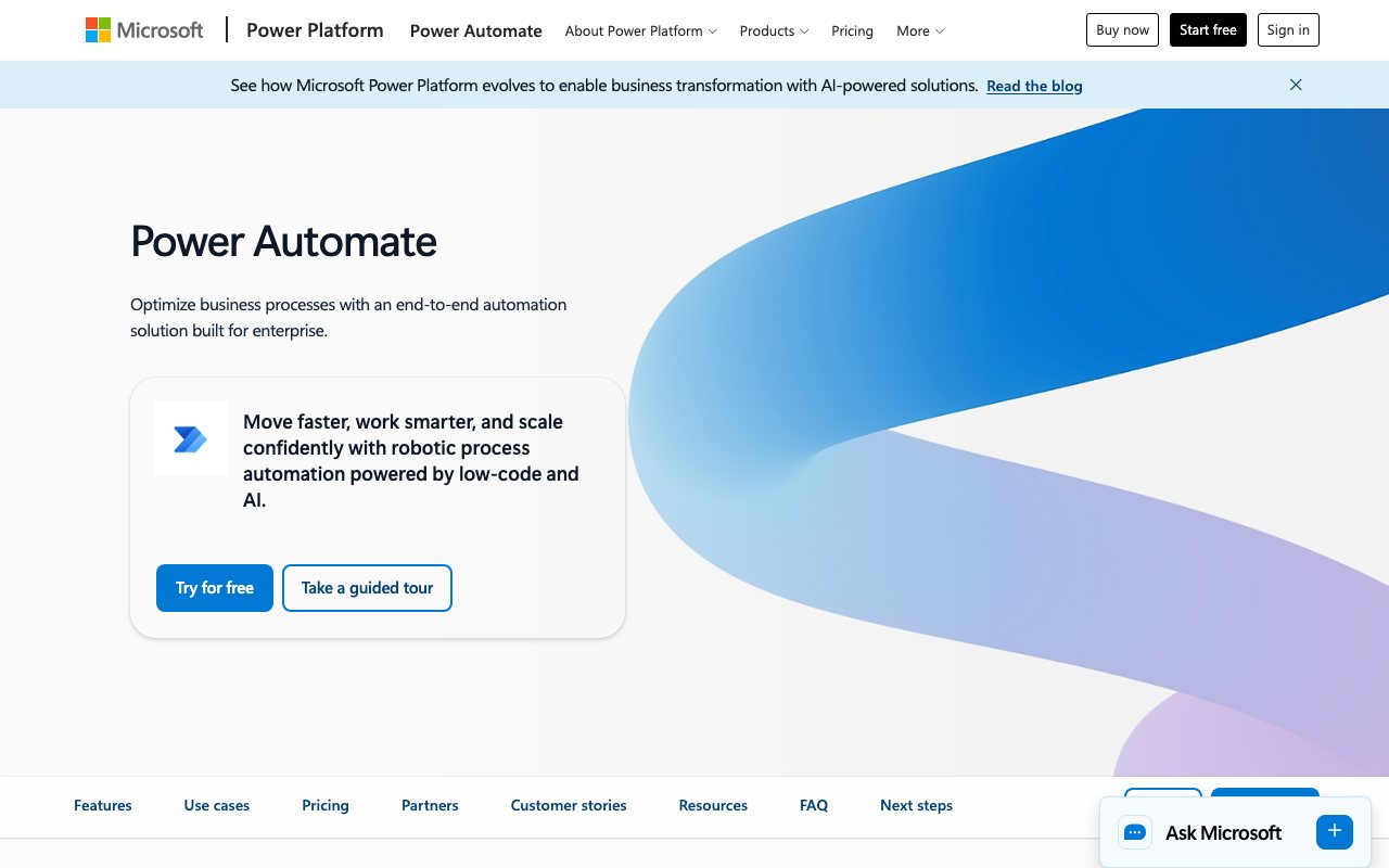 Power Automate screenshot