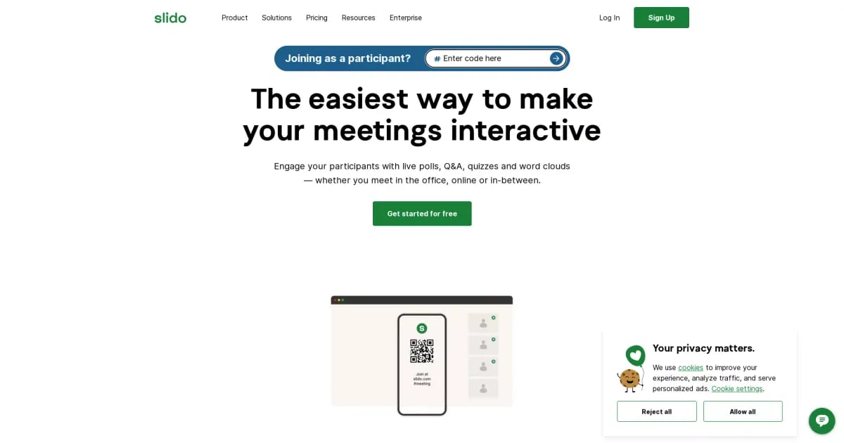 Slido primary screenshot