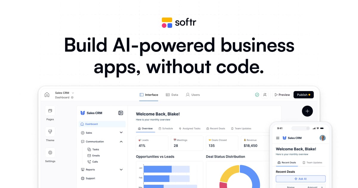 Softr primary screenshot
