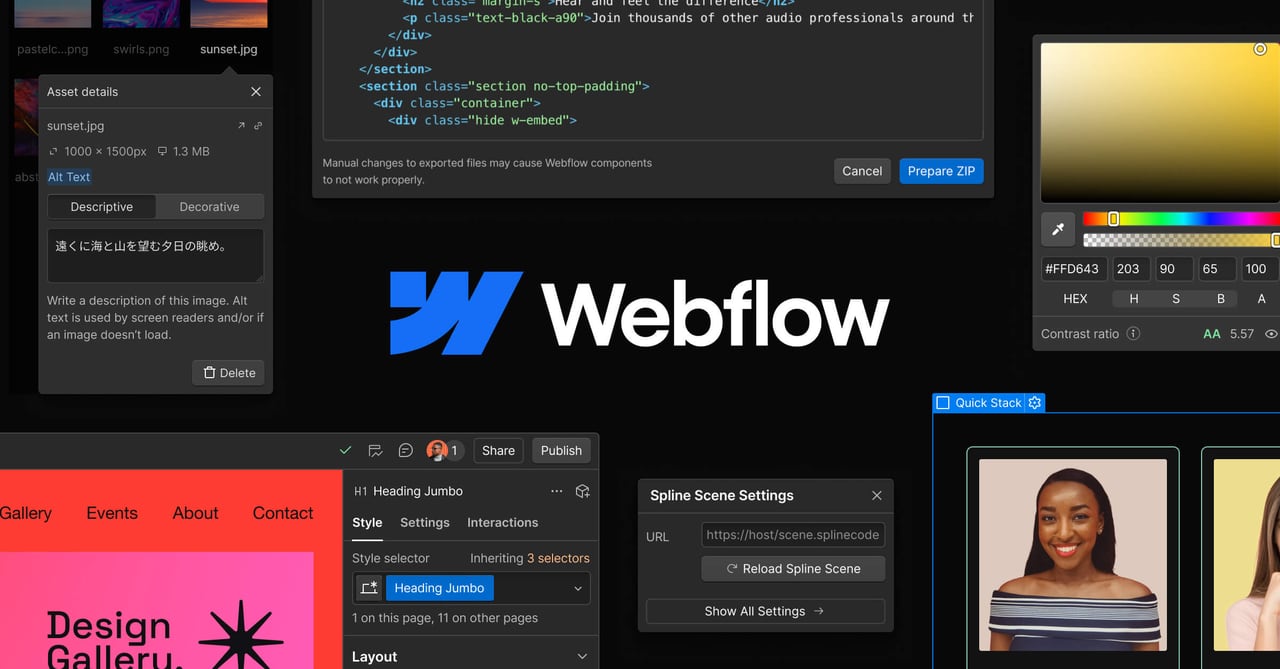 Webflow primary screenshot